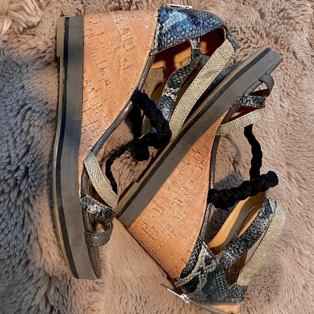 Multi Pattern Wedge Heels - image 1